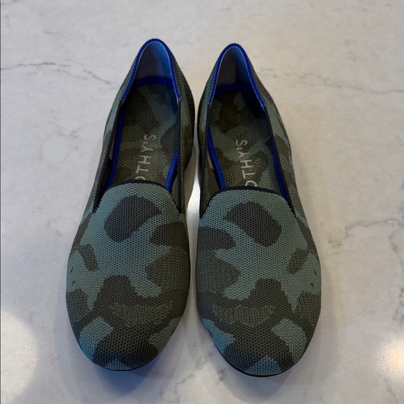 Rothy's Shoes - ROTHY'S 'The Loafer' Green Olive Camo Slip On Flats Size 8.5